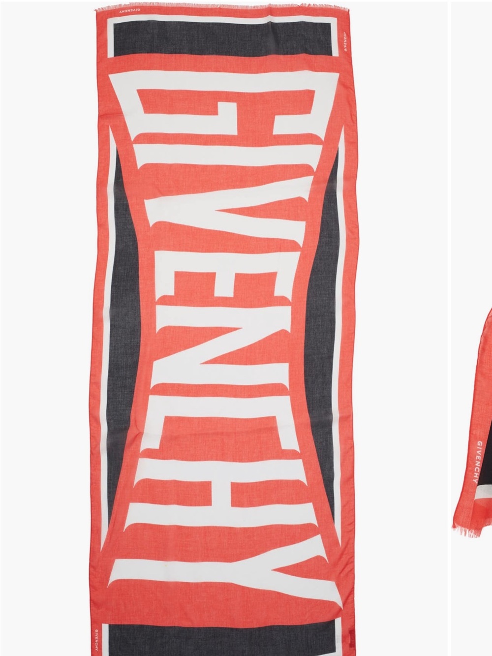 Givenchy Big Logo Oblonf Scarf Made in Italy Silk